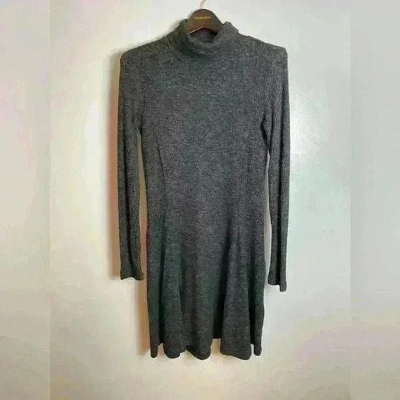 SATURDAY SUNDAY Brushed Fleece Mock Neck Mini Dress - Picture 2 of 10